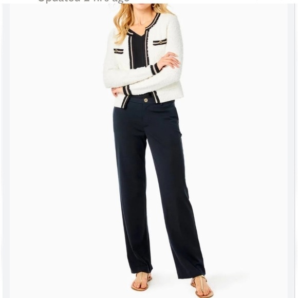 LILLY PULITZER LYNDIE KNIT PANT IN ONYX - Picture 16 of 16